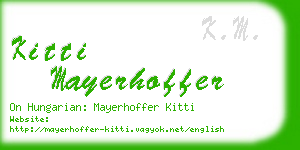 kitti mayerhoffer business card